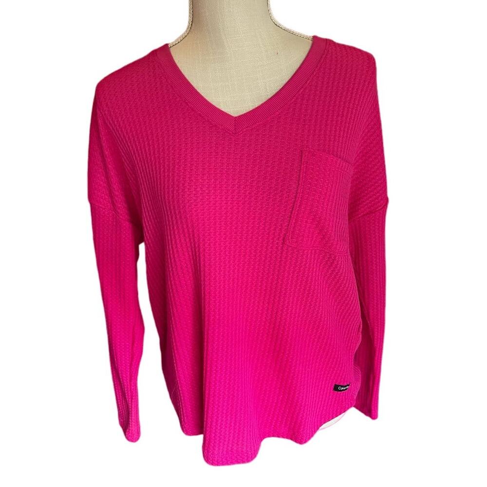 New Calvin Klein Waffle Knit Long Sleeve